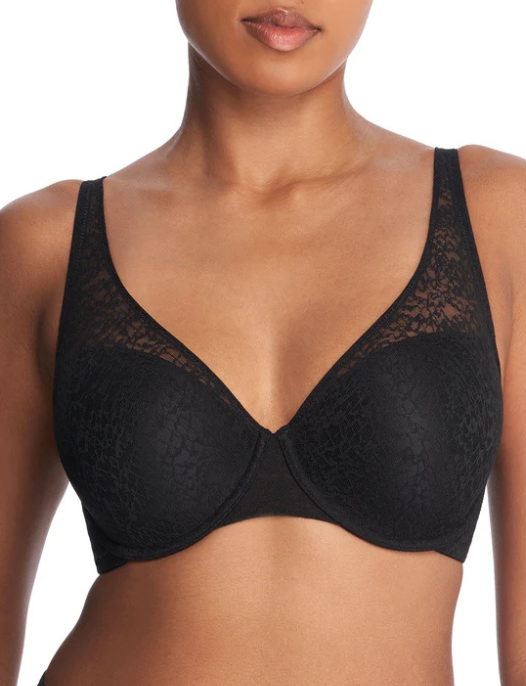 NATORI PRETTY SMOOTH WIRED FULL COVERAGE CONTOUR BRA # 731318001 BLACK