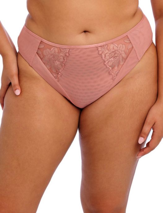 ELOMI TEAGAN HIGH LEG BRIEF #EL302653ASE ASH ROSE