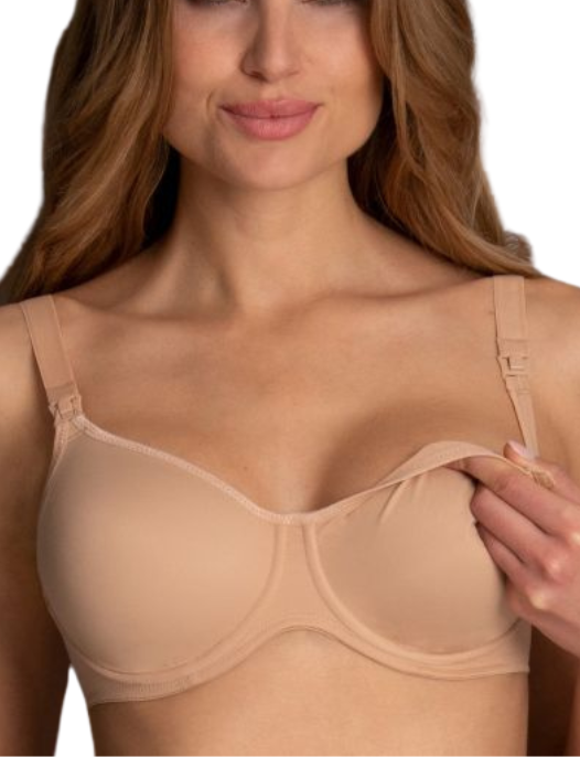 ANITA BASIC UNDERWIRE MOULDED NURSING BRA #5068 DEEP SAND