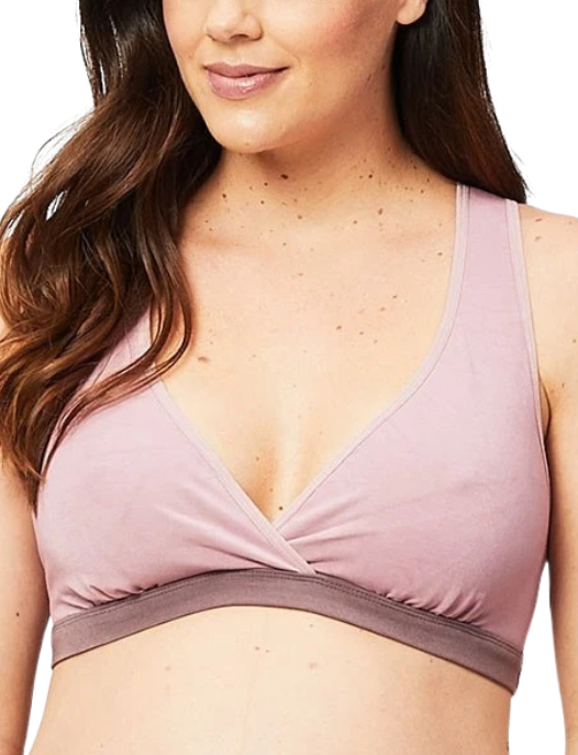 CAKE MATERNITY MILK BAMBOO SLEEP NURSING BRA #26103663A MAUVE