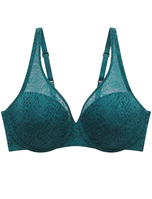 green plunge bra