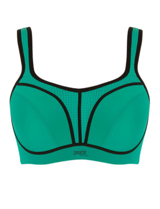 green sports bra