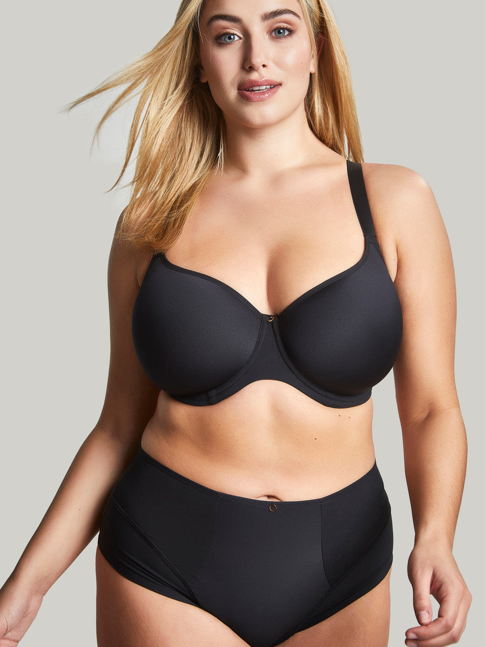 Plus size black bra