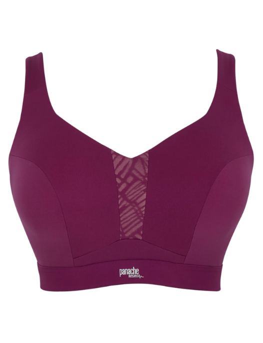 ENDURANCE WIRED SPORTS BRA #5022B BERRY/CHALK