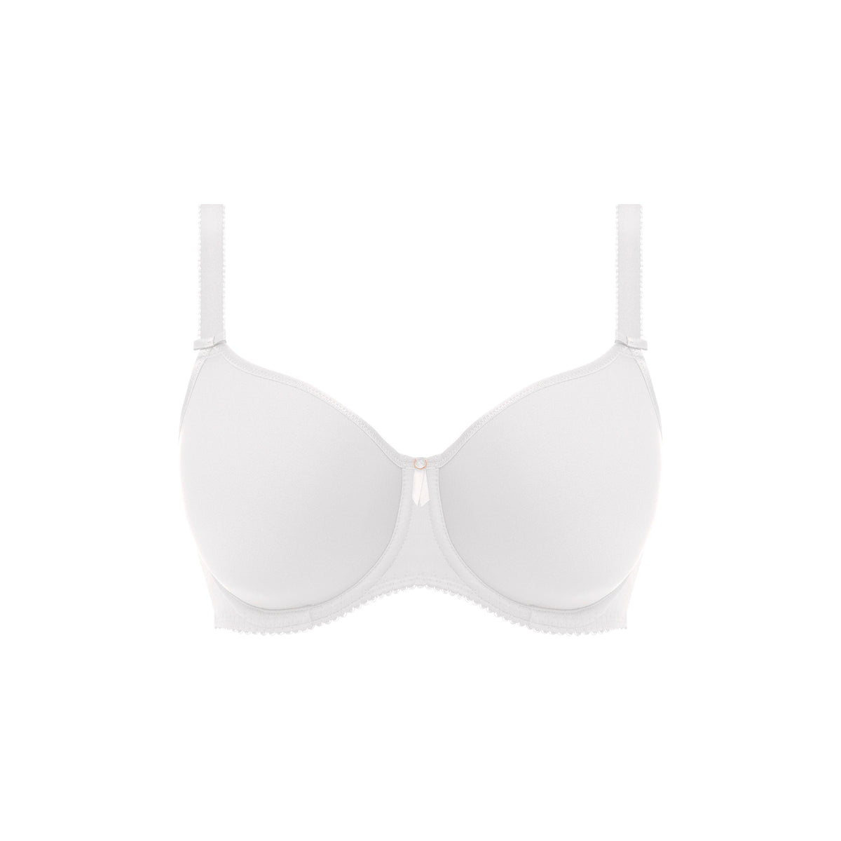 Buy Featherline Single Layered Non Wired Full Coverage T-Shirt Bra - White  at Rs.495 online