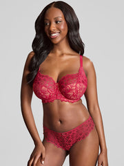 red lingerie set for big boobs