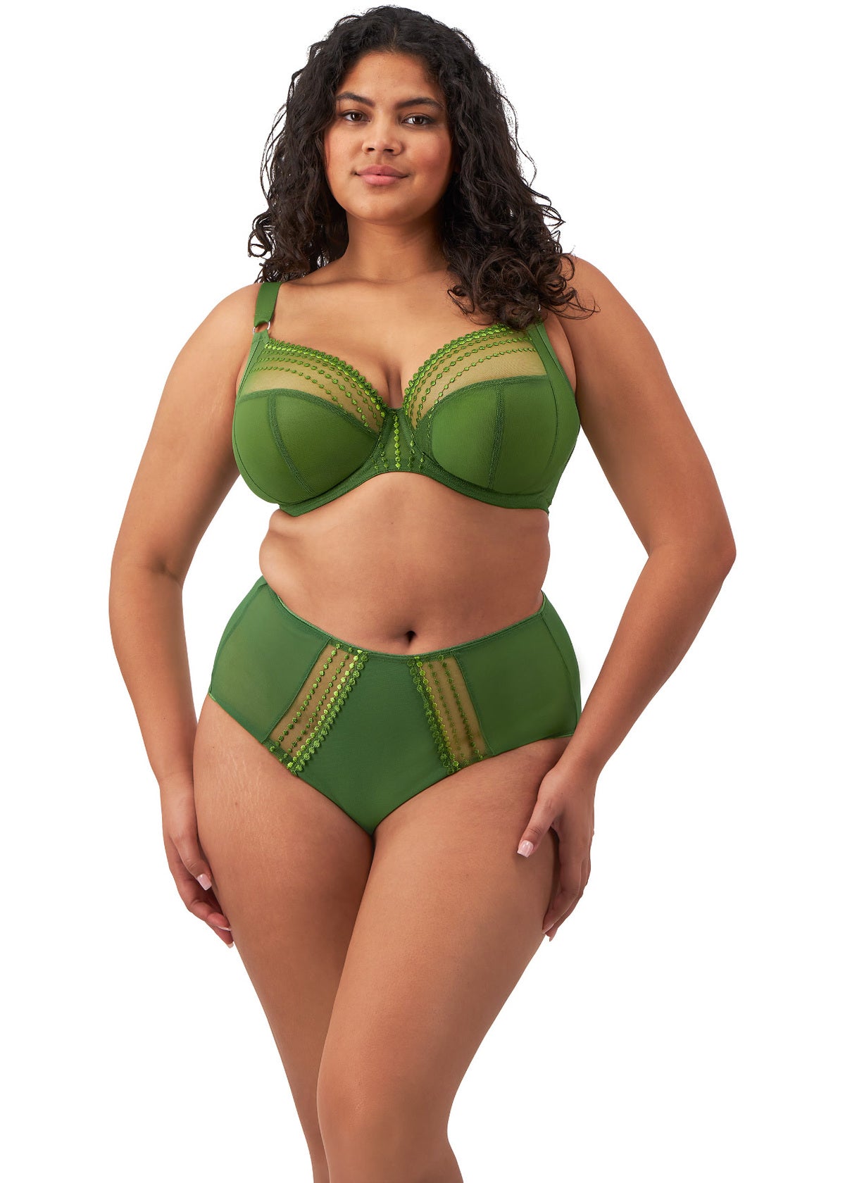Elomi Matilda Plunge Jungle green