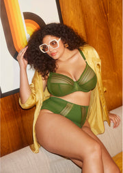 elomi matilda plunge bra green
