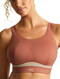 PANACHE FREEDOM NON-WIRED SPORTS BRA #7344 ROSE/CHALK