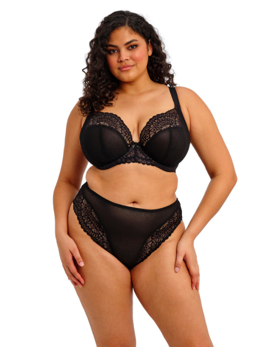 TIERNIE UNDERWIRE PLUNGE STRETCH BRA EL303334BLK