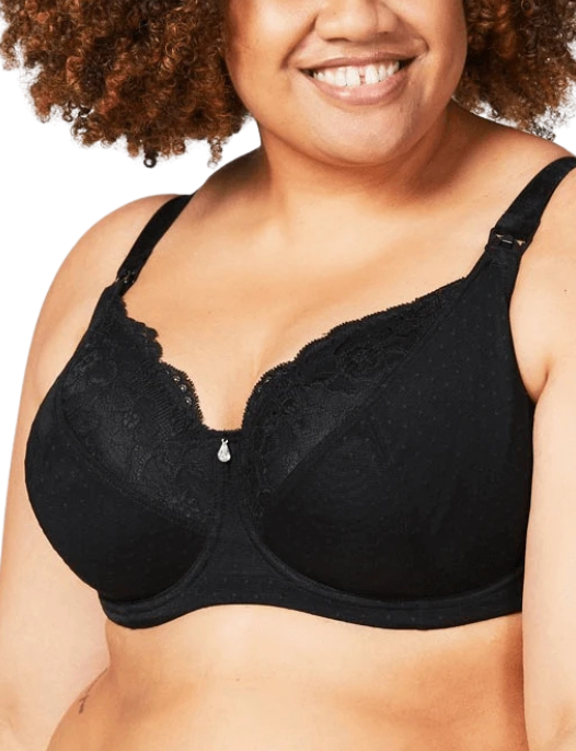 CAKE MATERNITY TIMTAMS FLEXIBLE WIRE NURSING BRA #20104606 BLACK