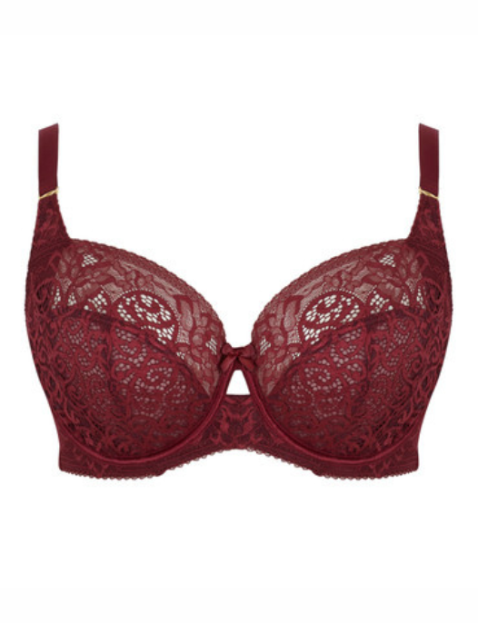 Red plus size bra