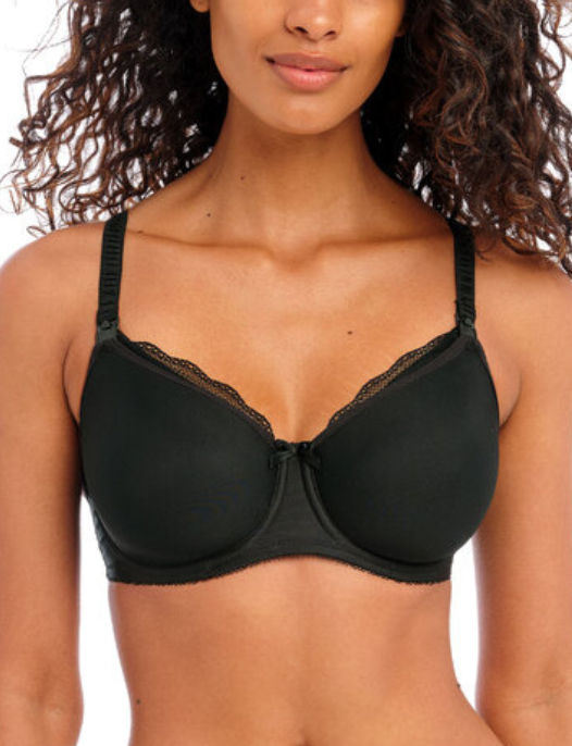 Freya Pure Underwire Moulded Nursing Bra - #AA1581BLK  Black