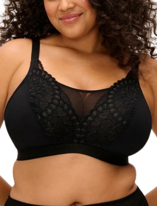 ELOMI TIERNIE NON WIRED BRALETTE # EL303317BLK BLACK