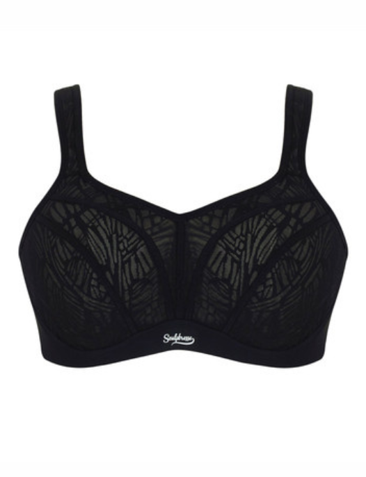 ACTIVATE SCULPTRESSE NON PADDED SPORTS BRA #9441B BLACK/CHALK