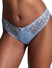 dCute Blue Brazilian Brief with a Daisy Chain pattern 