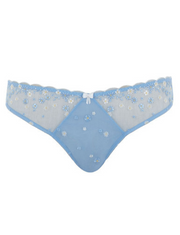 Cute Lacy Blue Brief with a blossom print 