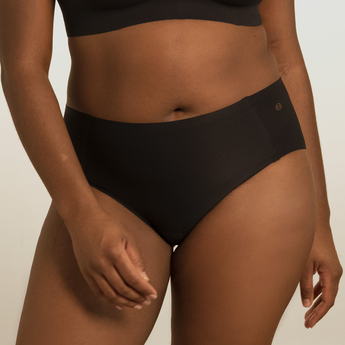 EVELYN BOBBIE HIGH-WAISTED BIKINI BLACK