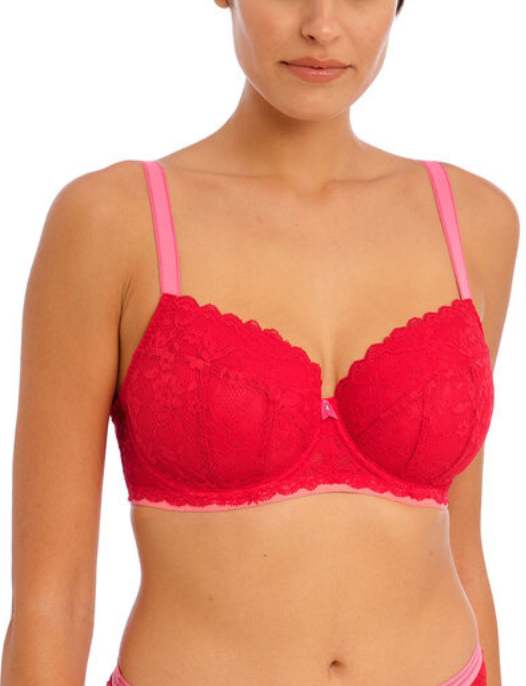 Ava 1030 underwired half padded full cup bra not separable