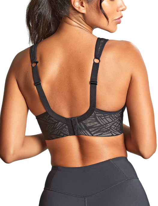 panache sports bra black chalk