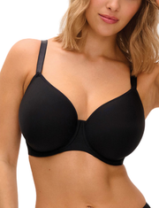 FREYA ESSENTIALLY SMOOTH UW MOULDED BALCONY T-SHIRT BRA #AA404432BLK BLACK