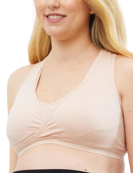 CAKE MATERNITY LOTUS HANDS-FREE PUMPING BUSTY E-FF NURSING BRA #28103704 BLUSH