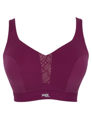 ENDURANCE WIRED SPORTS BRA #5022B BERRY/CHALK