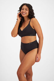 Black brief with tummy control