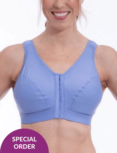 Enell Lite Lavender Front Closure Sports Bra She Science