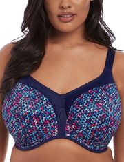 ELOMI energise Underwire sports bra EL8041 Navy Geo