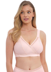 Wrap bra front opening
