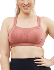 Breast feeding sports bra