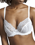 panache ana plunge white bra