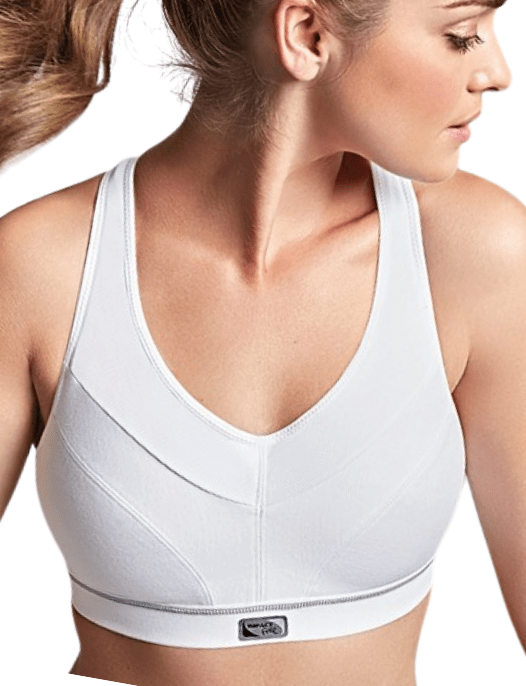 Royce Lingerie Impact Free Flex Fit Sports Bra in White - She Science