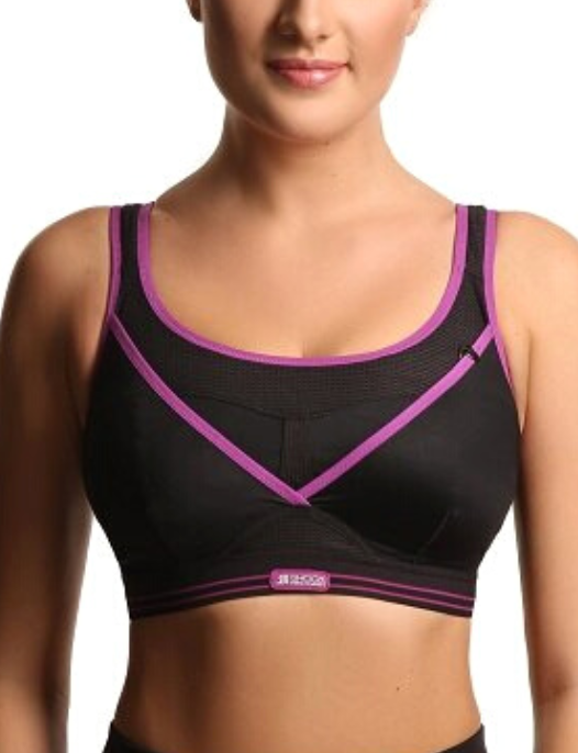 FM London Seamless Padded Sports Bra For Women - High Support, Crossback Straps, Moisture Wicking