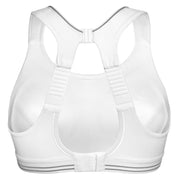 High impact white sports bra