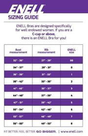 Enell Sports Bra size chart