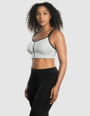 zip front sports bra